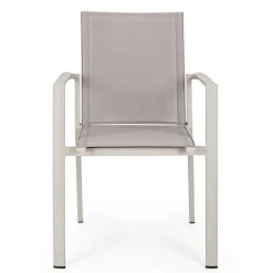 Fabrique de Styles Chaises, Fauteuils|Jardin>Fauteuil extérieur en aluminium - Konnor Gris