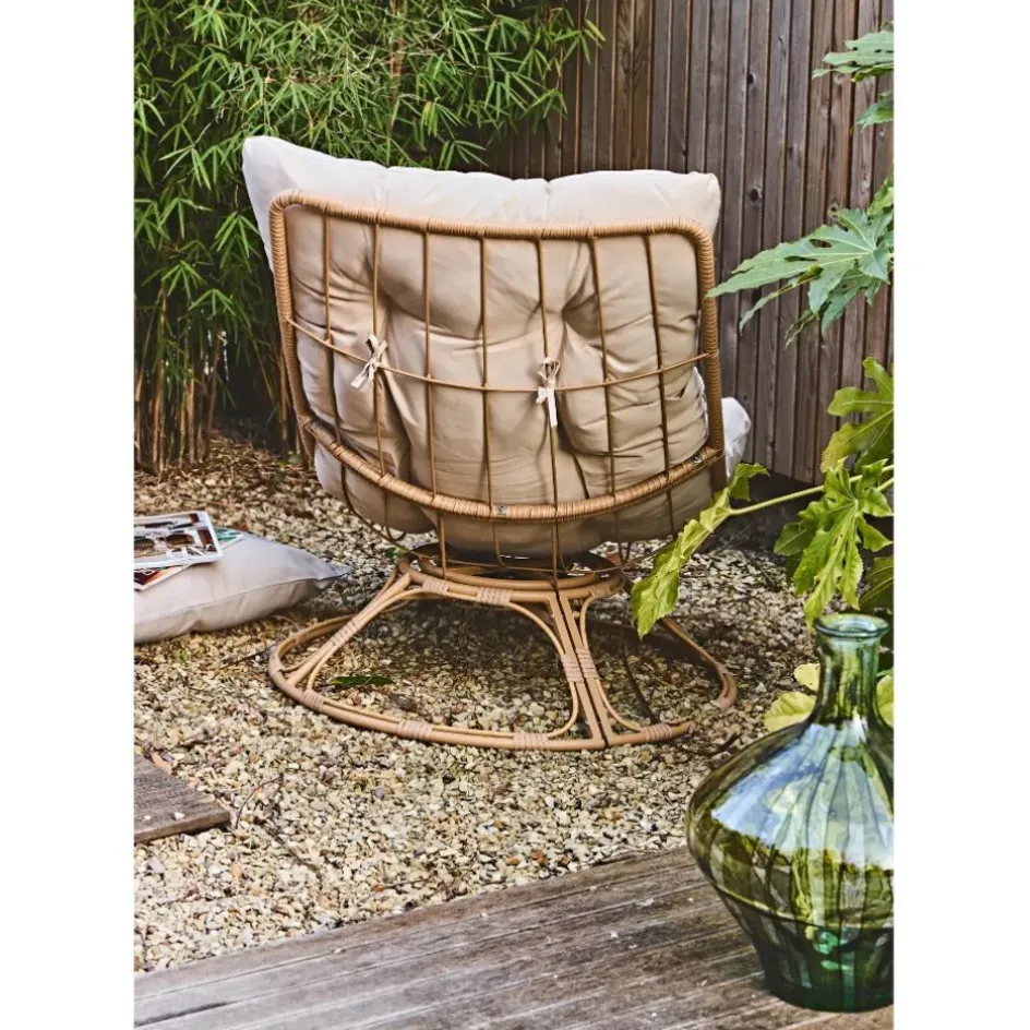 Fabrique de Styles Chaises, Fauteuils|Jardin>Fauteuil extérieur en métal - Petra Beige