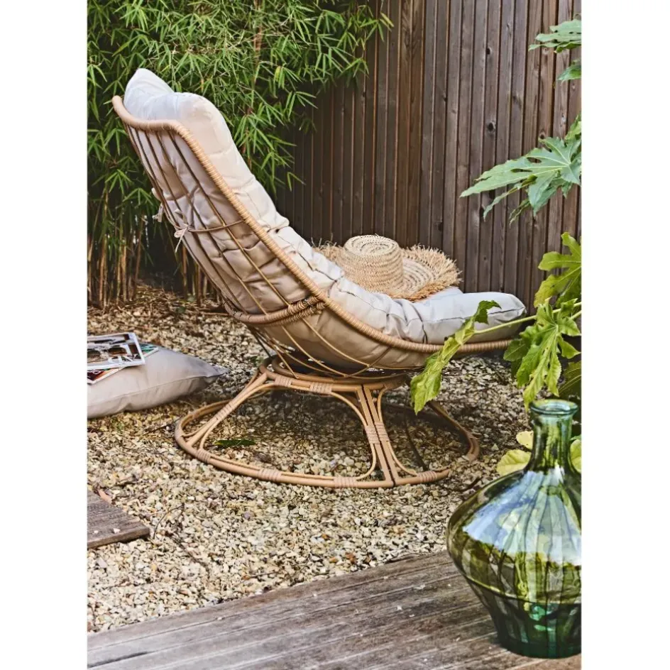 Fabrique de Styles Chaises, Fauteuils|Jardin>Fauteuil extérieur en métal - Petra Beige