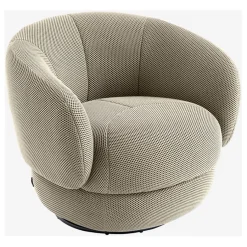 Fabrique de Styles Fauteuils>Fauteuil pivotant en tissu 3d - Somio Sable