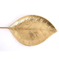 Fabrique de Styles Petits Objets Déco>Feuille e à poser 44x23cm Doré