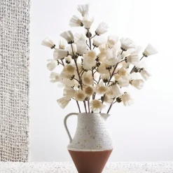 Fabrique de Styles Fleurs Et Plantes Artificielles>Fleur artificielle h95cm - Cammae Blanc cassé
