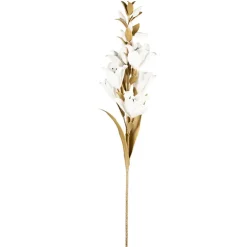 Fabrique de Styles Fleurs Et Plantes Artificielles>Fleur artificielle kaki et blanc h108cm - Fleur Kaki, Blanc
