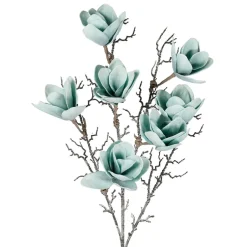 Fabrique de Styles Fleurs Et Plantes Artificielles>Fleur artificielle Magnolia h107cm Turquoise