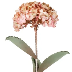 Fabrique de Styles Fleurs Et Plantes Artificielles>Fleur artificielle rose et vert h74cm - Hortensia Rose, Vert