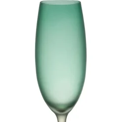 Fabrique de Styles Coupes Et Flutes>Flute en cristallin vert et corail givré 22cl - Adria Vert, corail