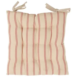 Fabrique de Styles Galettes De Chaise>Galette de chaise carrée en coton Rouge