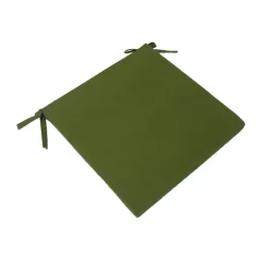 Fabrique de Styles Textiles Outdoor|Jardin>Galette de chaise extérieure en coton vert 40x40cm - Colors Mousse