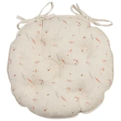 Fabrique de Styles Galettes De Chaise>Galette de chaise ronde en coton d40cm - Lucile Beige