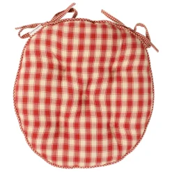 Fabrique de Styles Galettes De Chaise>Galette de chaise ronde en coton Rouge