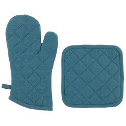 Fabrique de Styles Torchons, Tabliers Et Maniques>Gant et manique en coton - Cellier Bleu de prusse