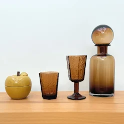 Fabrique de Styles Verres À Eau Et Gobelets>Gobelet en verre 23cl - Rocky Ambre