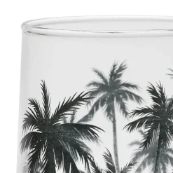 Fabrique de Styles Verres À Eau Et Gobelets>Gobelet palmier 25cl en verre - palmea Noir