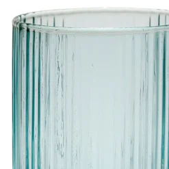 Fabrique de Styles Verres À Eau Et Gobelets>Gobelet strié 35cl en verre - folky Menthe