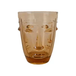 Fabrique de Styles Verres À Eau Et Gobelets>Gobelet visage Ambre