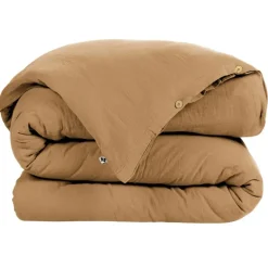 Fabrique de Styles Housses De Couette>Housse de couette en gaze de coton 240x220cm - Gaia Camel