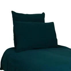 Fabrique de Styles Housses De Couette>Housse de couette dili de prusse 260x240cm en voile de coton lavé Bleu