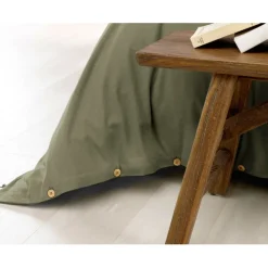 Fabrique de Styles Housses De Couette>Housse de couette en flanelle romarin 240x220cm - Candice Kaki
