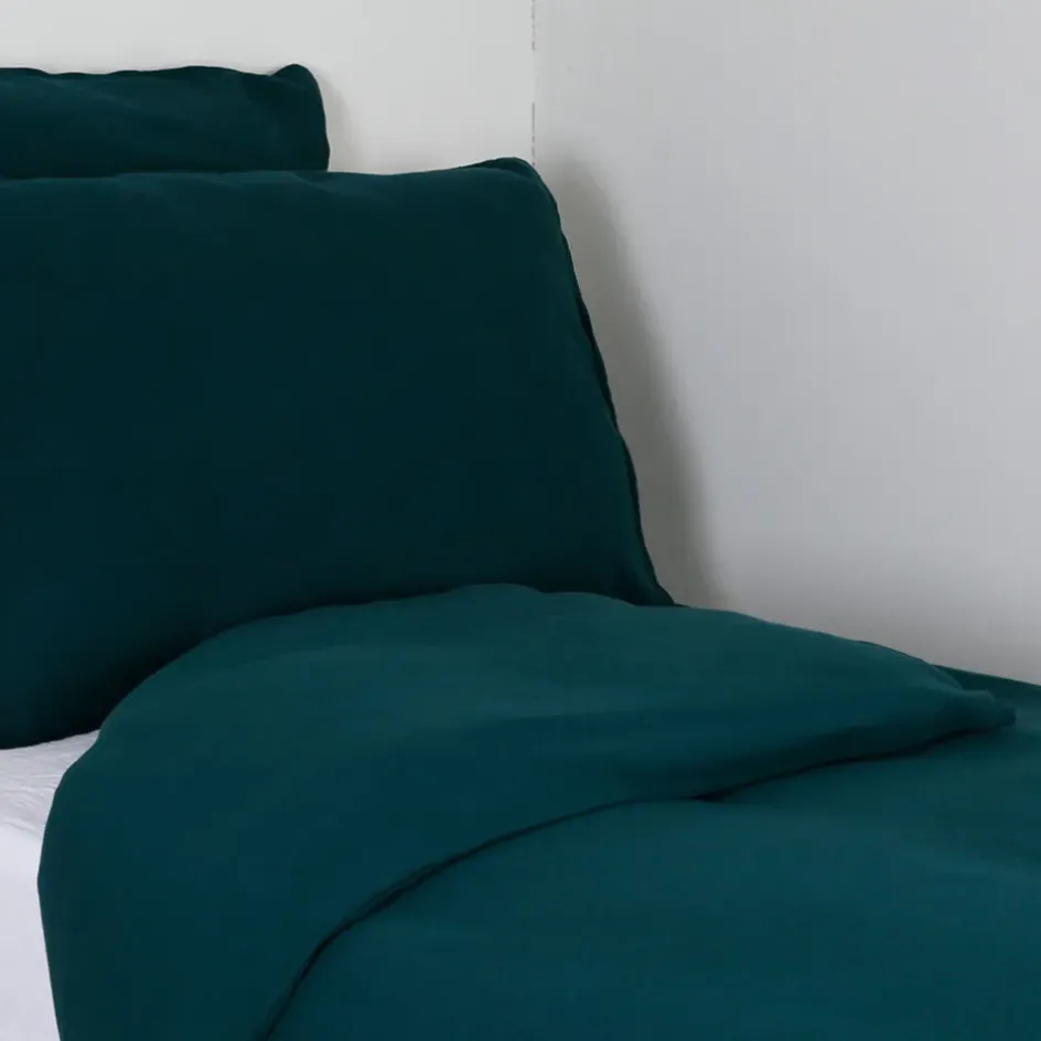 Fabrique de Styles Housses De Couette>Housse de couette en voile de coton de prusse 240x220cm - Dili Bleu