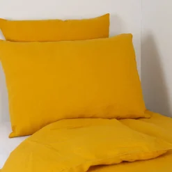 Fabrique de Styles Housses De Couette>Housse de couette viti 240x220cm 100% lin lavé Safran