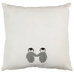 Fabrique de Styles Textiles>Housse de coussin écru et gris 45x45cm - Banquise Ecru, Gris