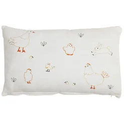 Fabrique de Styles Coussins Et Housses>Housse de coussin en coton 50x30cm - La Ferme Ecru, Multicolore