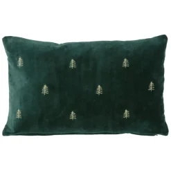 Fabrique de Styles Coussins Et Housses>Housse de coussin en coton 50x30cm - Mon sapin Vert Foncé