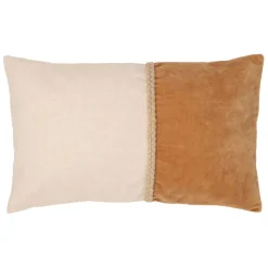 Fabrique de Styles Coussins Et Housses>Housse de coussin en coton et beige 50x30cm - Manarola Marron