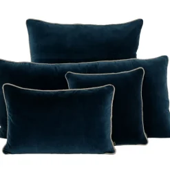 Fabrique de Styles Coussins Et Housses>Housse de coussin en coton 55x110cm - Delhi Encre