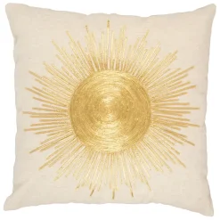 Fabrique de Styles Coussins Et Housses>Housse de coussin en coton et lin 45x45cm - Soleil Blanc