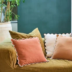 Fabrique de Styles Coussins Et Housses>Housse de coussin en coton 45x45cm - Nomadea Terracotta