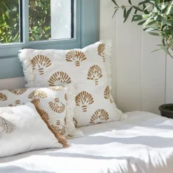 Fabrique de Styles Coussins Et Housses>Housse de coussin en coton 50x30cm - Jaklel Beige