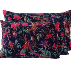 Fabrique de Styles Coussins Et Housses>Housse de coussin en coton 50x80cm - Birdy Encre