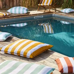 Fabrique de Styles Textiles Outdoor|Jardin>Housse de coussin en polyester outdoor 80x80cm - Riviera Curry