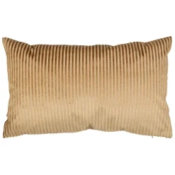Fabrique de Styles Coussins Et Housses>Housse de coussin en velours côtelé 50x30cm - Klosen Doré