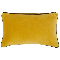 Fabrique de Styles Coussins Et Housses>Housse de coussin en velours de coton 50x30cm - Velvetin Moutarde