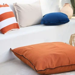 Fabrique de Styles Textiles Outdoor|Jardin>Housse de coussin extérieur 80x80cm - Bimini Cuivre