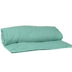 Fabrique de Styles Housses D'édredon>Housse d'édredon en lin et coton 85x200cm - Limy Celadon