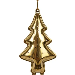 Fabrique de Styles Accessoires Thé Et Café>Infuseur avec chaine en inox - Sapin Doré