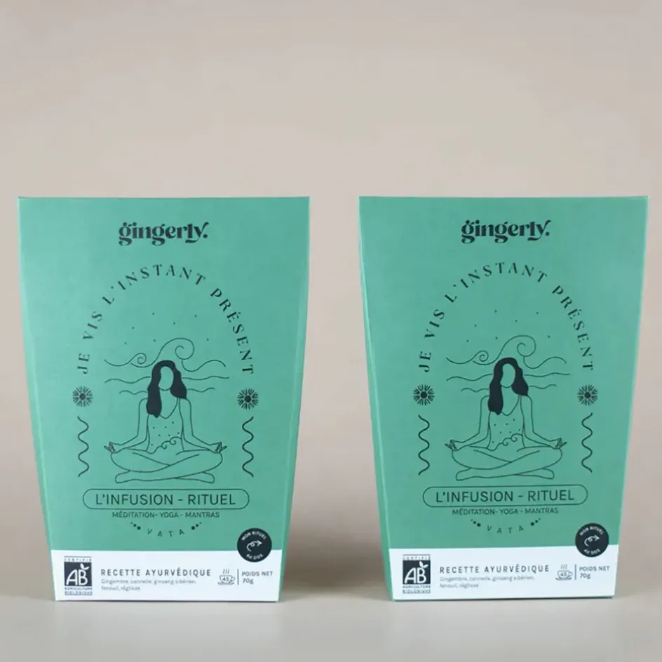 Fabrique de Styles Cafés, Thés Et Infusions>Infusion rituel en vrac Je vis l'instant présent Vert