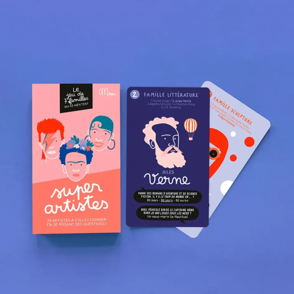 Fabrique de Styles Jeux>Jeu de 7 familles super artistes Rose