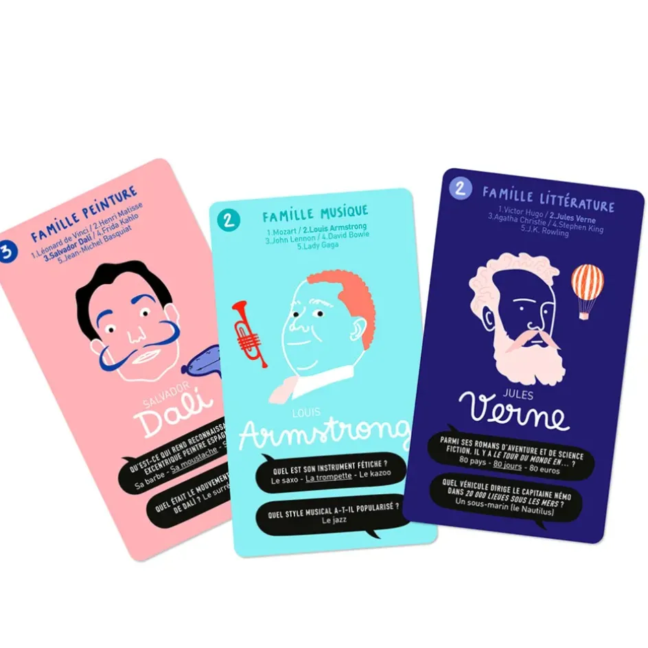 Fabrique de Styles Jeux>Jeu de 7 familles super artistes Rose