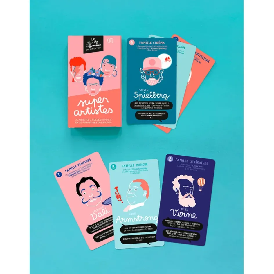 Fabrique de Styles Jeux>Jeu de 7 familles super artistes Rose