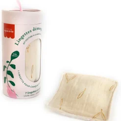 Fabrique de Styles Accessoires Soins>Kit lingettes démaquillantes écru et or Multicolore