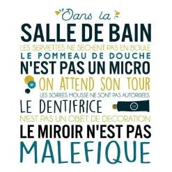 Fabrique de Styles Tableaux Et Toiles>Lambox w salle de bain 40x40cm g lama noir mdf Multicolore