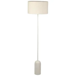 Fabrique de Styles Lampadaires>Lampadaire en marbre et fer h150cm - Organic Blanc