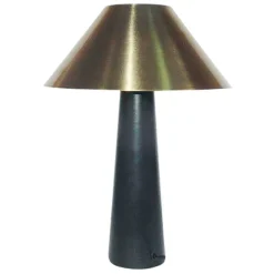 Fabrique de Styles Lampes À Poser>Lampe Ambiance Champart doré et noir H40cm Doré, noir