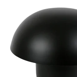 Fabrique de Styles Lampes À Poser>Lampe champignon fer h25cm ambiance - Champart Noir Mat