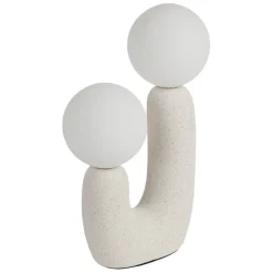 Fabrique de Styles Lampes À Poser>Lampe céramique en écru h31cm - Organic Ecru