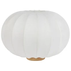 Fabrique de Styles Lampes À Poser>Lampe en coton écru d40xh28.5cm - Aurore Ecru
